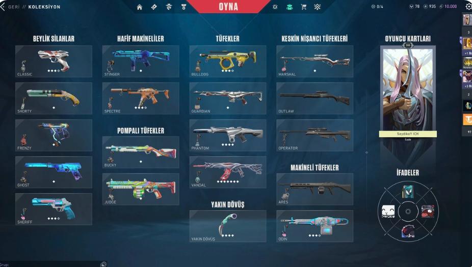 VALORANT SKİNLİ BATTLEPASSLİ PLAT 2 HESAP